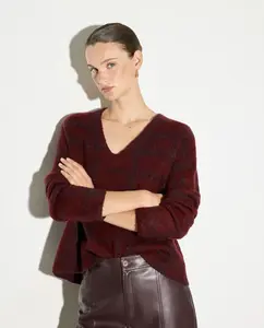 Женский акриловый джемпер с принтом Woman El Corte Inglés, красный