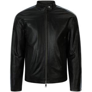 Calvin Klein Кожаная куртка женская VAA Space Black, VAA-Space Black