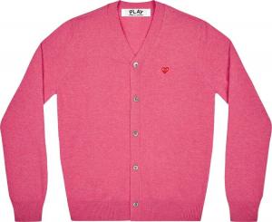 Кардиган Comme des Garçons PLAY Small Heart Cardigan 'Pink', розовый