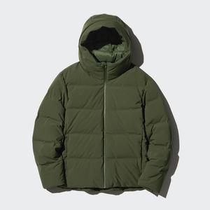 Пуховая куртка Uniqlo с капюшоном, 57 оливковый