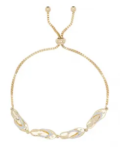 Регулируемый браслет-боло с бриллиантовым акцентом Macy'S, gold