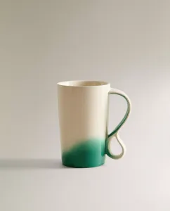Кружка Zara Home Ombré Stoneware X Collagerie, зеленый