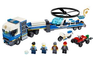 Конструктор City Collection Police Helicopter Transport Vehicle пластиковый, 301-600 деталей, 60244 LEGO