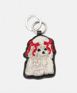 Брелок в виде бантика с собакой GANNI