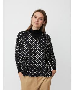 Женская блузка MaBenika с рукавами 3/4 и V-образным вырезом Masai Copenhagen, Black