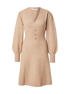 ABOUT YOU Вязаное платье 'Wren' в цвете Mottled Beige