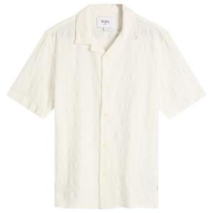 Рубашка Didcot из вафельной ткани в полоску для отпуска Wax London, экрю