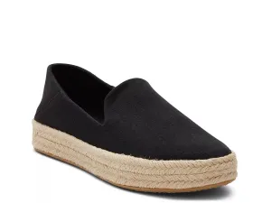 Эспадрильи на платформе TOMS Carolina Slip-On — женские, черные