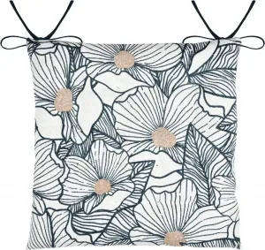 STOF | Подушка для сиденья - EUGENIE - 38x38 см - Цветочный узор - Удобная и стильная - для любой комнаты