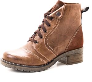 Женские ботинки Dromedaris Karissa с шнуровкой и молнией, комфортные боевые, Saddle