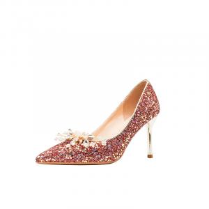 Zubumei Женские туфли на высоком каблуке, красные