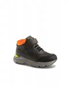 Кожаные ботильоны для мальчиков с застежкой-липучкой Pablosky, серый