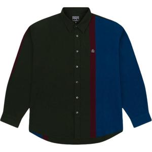 Джинсовые слезы X Айви полоска рубашка Stussy, зеленый