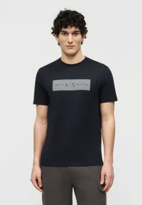 Футболка приталенного кроя с принтом Armani Exchange, Deep Navy