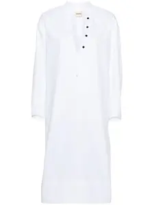 Платье-трапеция длины миди Brom KHAITE, белый