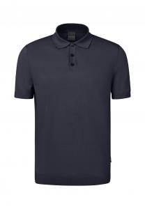 Рубашка поло KNIT bugatti, темно-синий