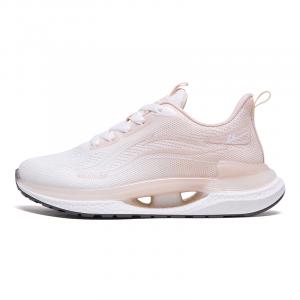 Дышащие нескользящие и износостойкие низкие кроссовки Warrior для женщин бело-розовые