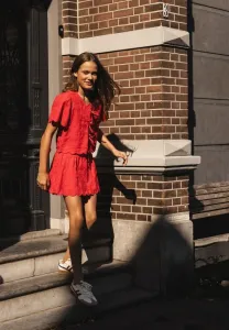 Нижняя блузка с вышивкой katoen Looxs Revolution, Rood