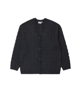 Carhartt Wip Мужской трикотажный кардиган черного цвета с V-образным вырезом и умеренным кроем