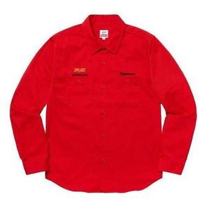 Рубашка x honda fox racing work shirt 'red' Supreme, красный
