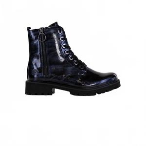 Женские ботинки Marusha на массивном каблуке из синей лакированной кожи Remonte, синий