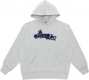 Толстовка Supreme Handstyle Hooded Sweatshirt 'Heather Grey', серый