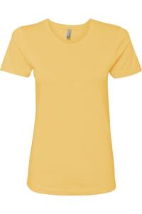Женская хлопковая футболка Next Level, цвет banana cream