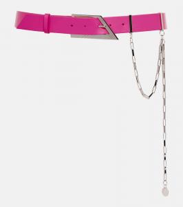 Кожаный ремень с цепью The Attico