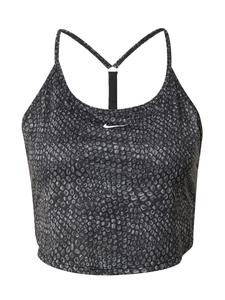 Спортивный топ женский Nike с принтом на бретелях, серый