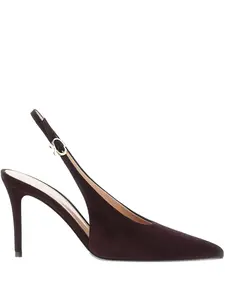 Туфли-лодочки Robbie 85MM с открытым носком и открытой пяткой Gianvito Rossi, коричневый