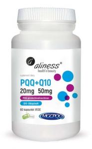 PQQ MGCPQQ 20 мг + Q10 50 мг Aliness, 60 растительных капсул.