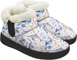 GETELINSENG Женские зимние ботинки Уютные ботильоны с теплой подкладкой, комфортные, противоскользящие, для улицы, черная подошва