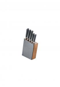 Набор ножей Michelino в карбоновом дизайне, 6 штук, черный