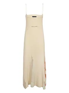 Миди-платье с принтом "пламя" Vision Of Super, нейтральный