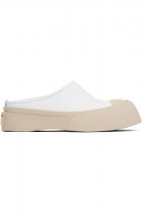 Лоферы Pablo sabot на подкладке Marni, белый