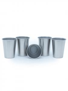 Intirilife 5 штабелируемых стаканов из нержавеющей стали объемом 350 мл