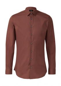 Рубашка делового кроя Slim Fit s.Oliver BLACK LABEL, коричневый