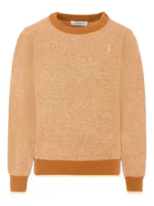 Свитер с круглым вырезом TRUSSARDI JUNIOR, оранжевый