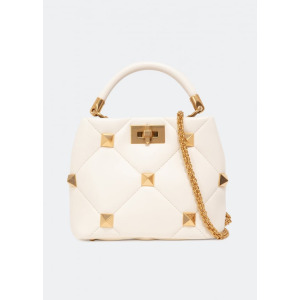 Сумка VALENTINO GARAVANI Roman stud top handle bag, белый