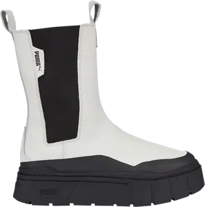 Кроссовки Puma Wmns Mayze Stack Chelsea Boot Vaporous Grey Black, серый