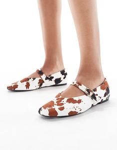 SEQWL Балетки Iris с высокой передней частью из коровьей кожи