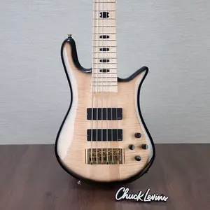 Электрогитара Spector Euro 6 с 6 струнами для бас-гитары - Натуральный черный взрывной глянец - CHUCKSCLUSIVE - #NB22976