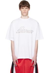 Футболка с жемчужным логотипом 'we11done' We11Done, белый