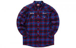 Рубашка мужская Kenzo Plaid-check Pattern, синий