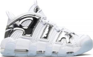 Кроссовки Nike Wmns Air More Uptempo 'Chrome', белый