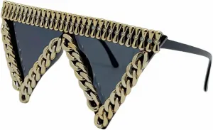 Модные солнцезащитные очки Melrose «кошачий глаз» со стразами для женщин, блестящие, с кристаллами и бриллиантами, украшение для вечеринки, очки 9623, C1 Gold