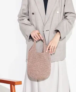 Вязаная сумка из люрекса Avv, цвет Beige