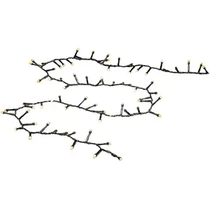 Светодиодная гирлянда Рождественский декор для улицы, матовая, 1500 теплых белых диодов Konstsmide, черный