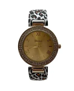 Женские часы с мягким ремешком и принтом гепарда Olivia Pratt, cheetah
