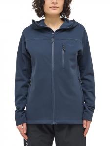 Флисовая куртка Rosson Mid Hood темно-синего цвета Haglöfs